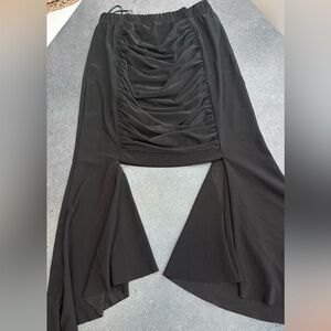 Elegant Black Women's Skirt for Latin dancers